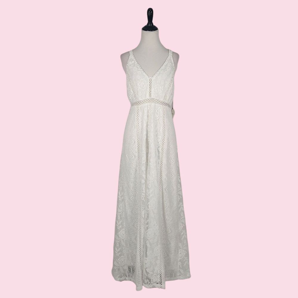 Tularosa M Lace Maxi cross‎ back sleeveless Dress